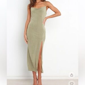 Petal & Pup Midi Olive Dress